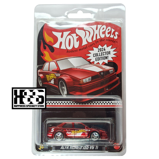 Hot Wheels Alfa Romeo 155 V6 TI Spectraflame Red 2024 Collector Edition