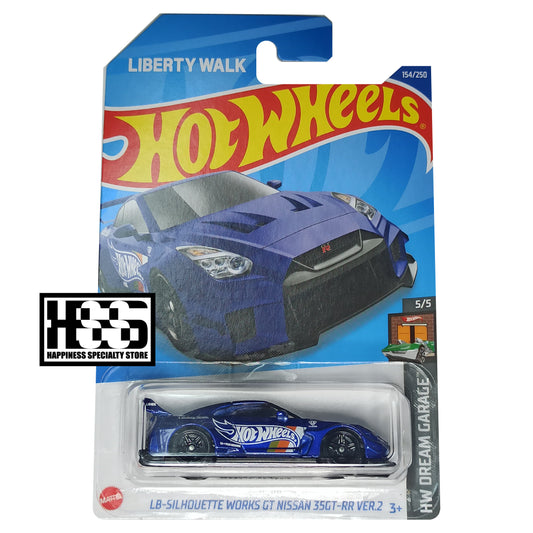 Hot Wheels Nissan LB Silhouette Works GT 35GT-RR Ver 2 Imperial Blue 2022 HW Dream Garage