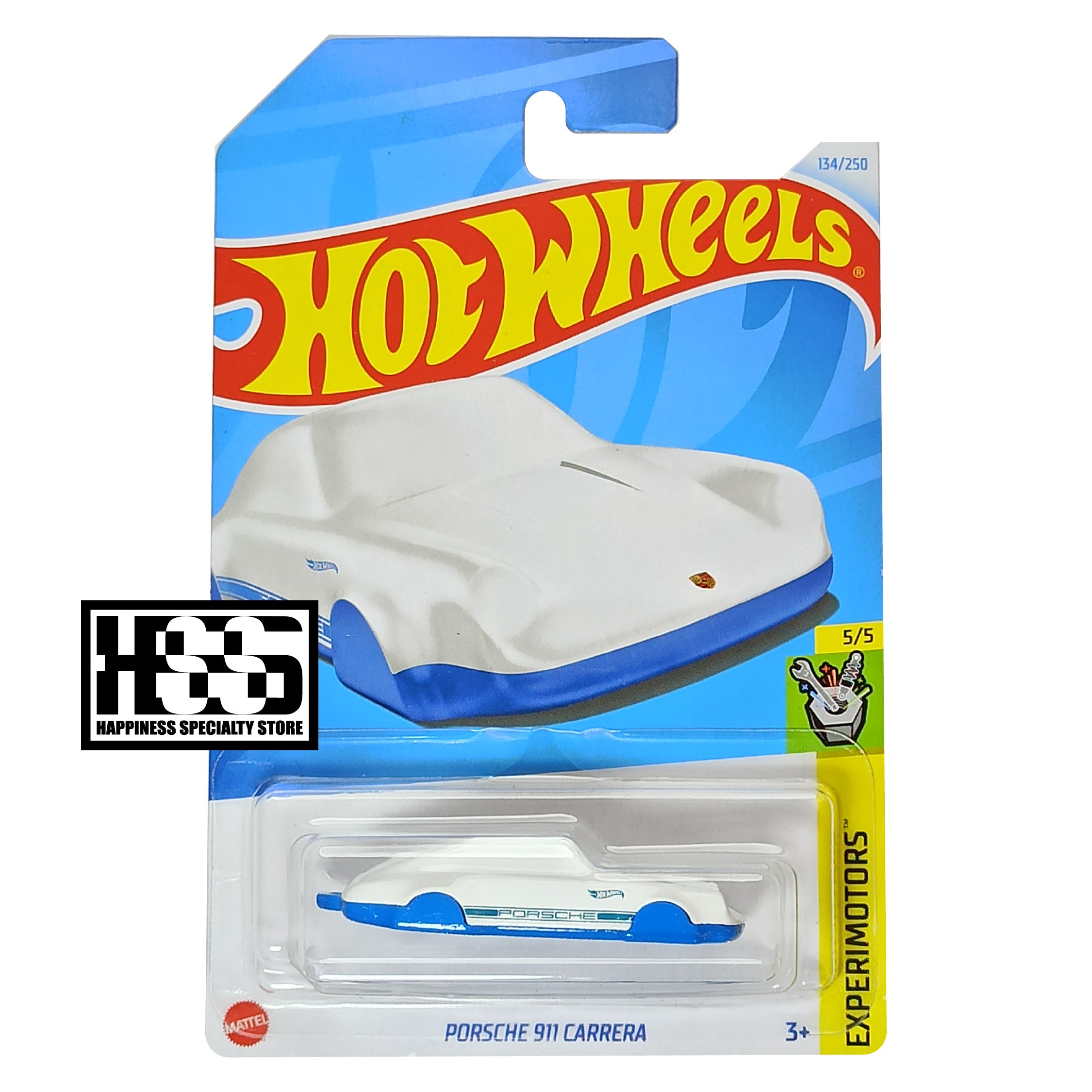 Hot Wheels Porsche 911 Carrera Key Ring White 2024 Experimotors Happiness Specialty Store