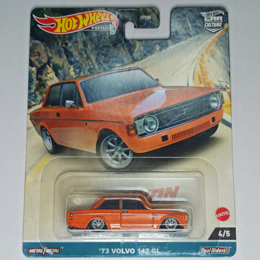 Hot Wheels Volvo 73 142 GL Orange 2023 Car Culture Canyon Warriors 1/64 Diecast